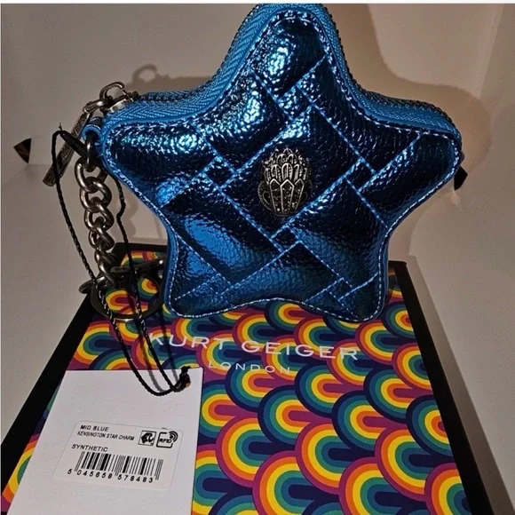 ✨ NIB Kurt Geiger London Kensington Star Charm - Mid Blue ✨ - Picture 1 of 4
